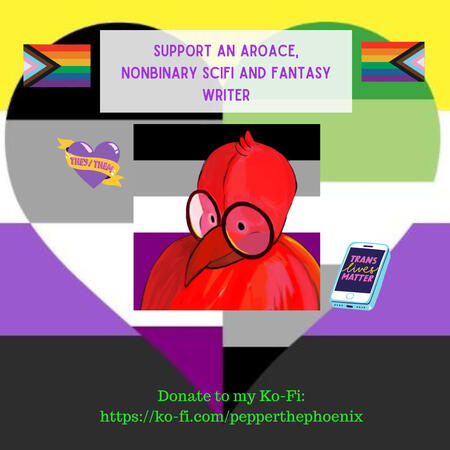 A Vertical long image of a yellow, white, purple, and black stripped flag. On top there are two flags with white, pink, brown, and black strips in the form of an arrow and red, orange, yellow, green, blue, and purple vertical strips. There is text that say